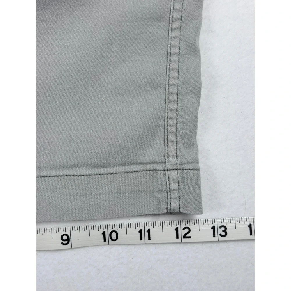 Faherty Mens Gray Organic Cotton Linen Blend Drawstring Shorts Size L 5 Inseam